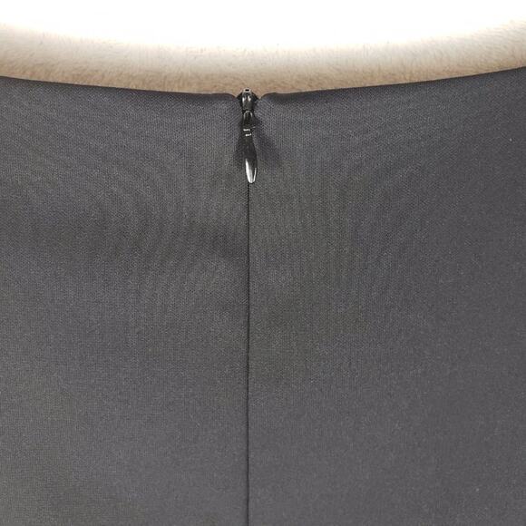 David Meister Belted Dress Women 4 Black Cap Sleeve Scoop Neck Made in USA - Picture 6 of 9